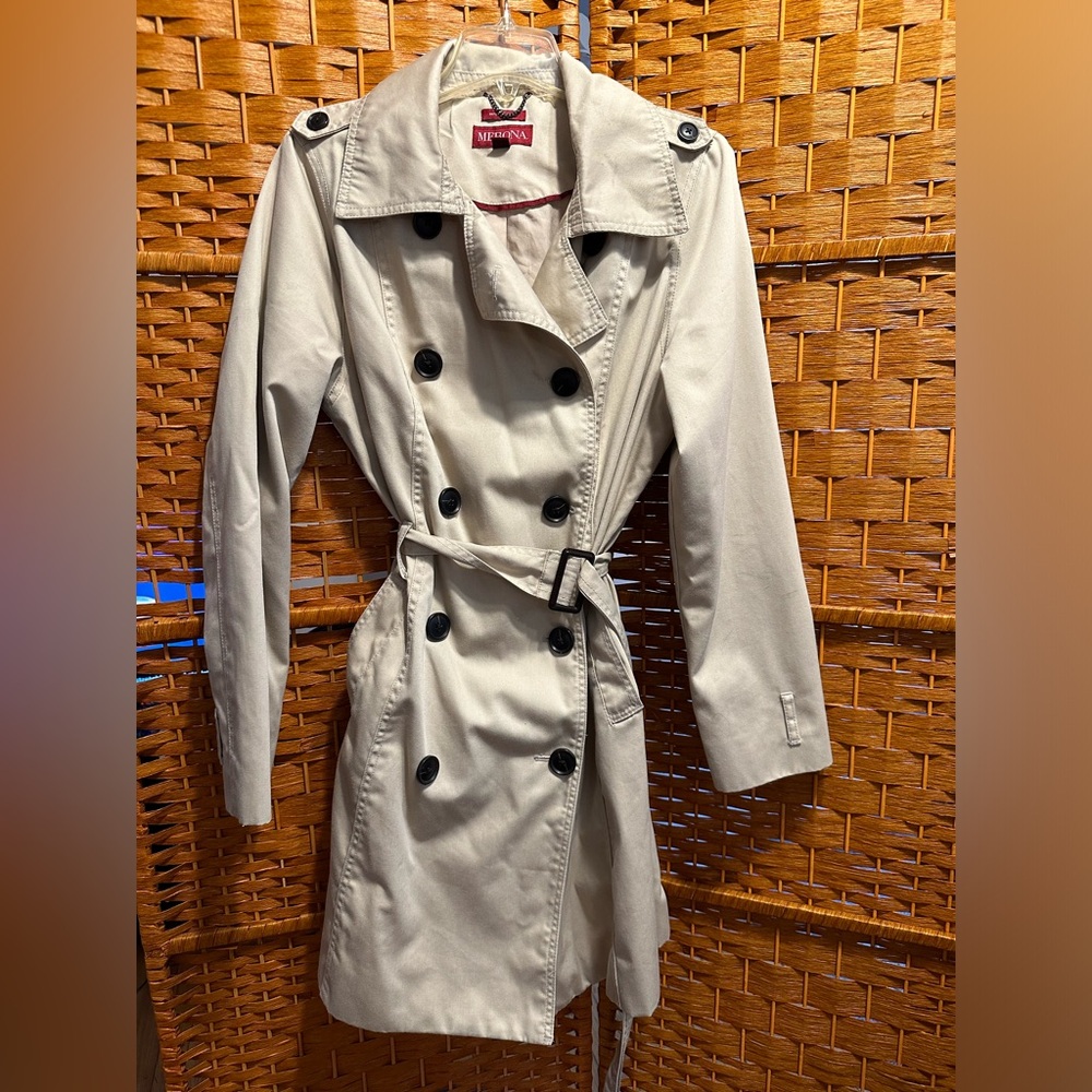 Merona rain trench coat size L.
